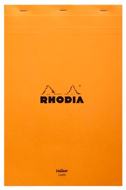 Rhodia A4 Legal Pad 80Lf Yellow