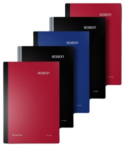 Eason A4 160Pg 5Pk Hardback 70Gsm (Black/Blue/Red)