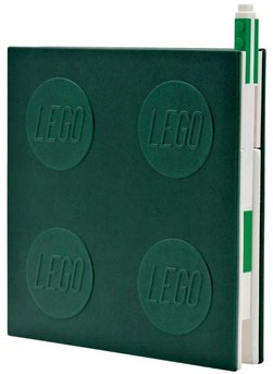 Lego Locking Notebook with Gel Pen - Green