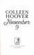November 9 P/B by Colleen Hoover
