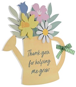 Widdop Watering Can Plaque "Thank You"