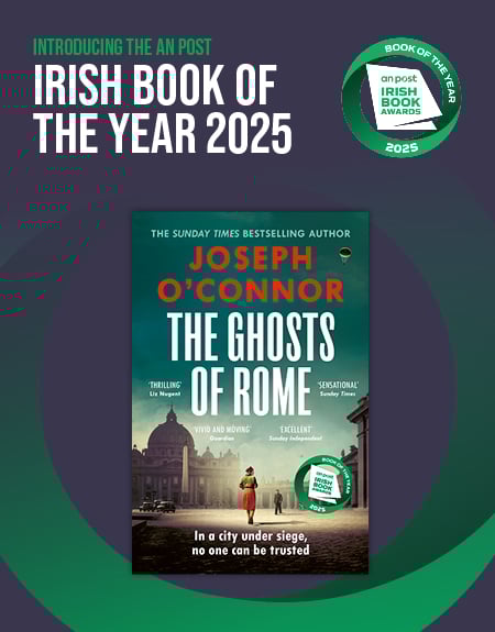 an post irish book awards book of the year - ghosts of rome by joseph o'connor 