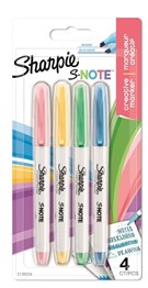 Sharpie S-Note Chisel Tip Pack of 4