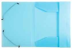 Exacompta Folder 3F Elast PP A4 Chrom Pastel Blue
