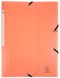 Exacompta Folder 3F Elast PP A4 Chrom pastel Coral