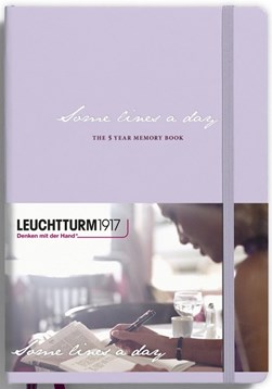 Leuchtturm Lilac, Some Lines A Day - Notebook Medium
