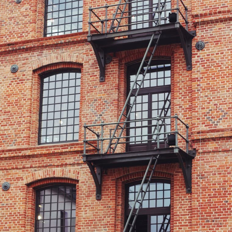 photo of building with exterior fire escape