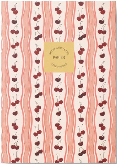 Papier Cherry Wave Lined Softcover Notebook