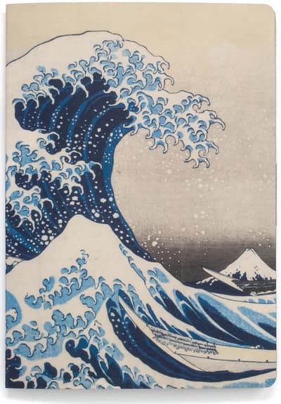 Museums & Galleries A5 Luxury Notebook - British Museum Hokusai Wave