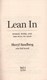 Lean in by Sheryl Sandberg