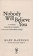 Nobody will believe you by Mary Manning
