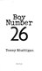 Boy number 26 by Tommy Rhattigan
