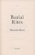 Burial Rites P/B by Hannah Kent