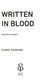 Written in Blood P/B by Diane Fanning