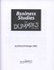 Business studies for dummies by Richard Pettinger