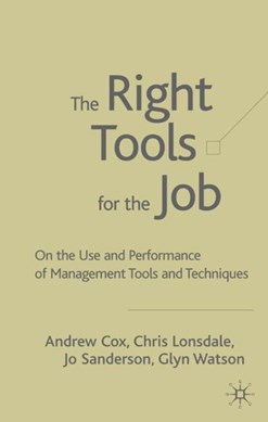 The right tools for the job by Andrew W. Cox