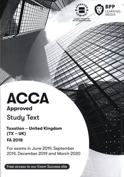 ACCA taxation FA2018. Study text by 