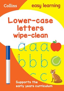 Lower Case Letters Age 3-5 Wipe Clean Activity Book by Collins Easy Learning