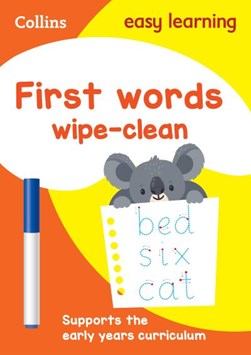 First Words Age 3-5 Wipe Clean Activity Book by Collins Easy Learning