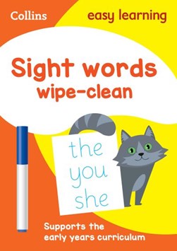 Sight Words Age 3-5 Wipe Clean Activity Book by Collins Easy Learning