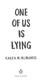 One Of Us Is Lying H/B by Karen M. McManus