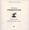Story Of Ferdinand P/B by Munro Leaf