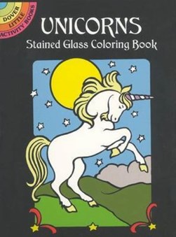 Unicorns Stained Glass Colouring Book by NOBLE