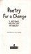 Poetry for a change by Chie Hosaka