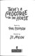 There's a crocodile in the house by Paul Cookson