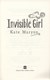 Invisible girl by Kate Maryon