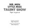Mr Men Little Miss Talent Show P/B by Adam Hargreaves