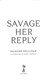 Savage her reply by Deirdre Sullivan