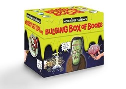 Bulging box of books by 