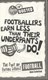 Footballers earn less than their underpants do! by Adam Sutherland