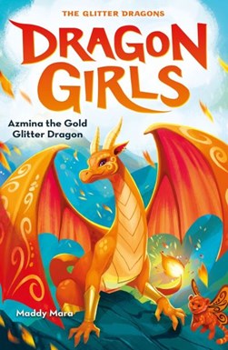 Azmina the gold glitter dragon by Maddy Mara