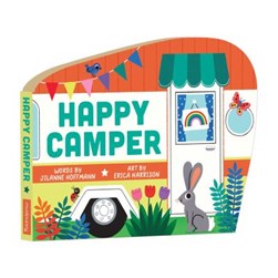 Happy Camper Shaped Board Book by Jilanne Hoffmann