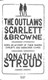 Outlaws Scarlett And Browne P/B by Jonathan Stroud