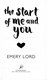 The start of me and you by Emery Lord