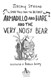 Armadillo and Hare and the very noisy bear by Jeremy Strong