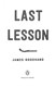 Last lesson by James Goodhand