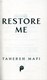 Restore me by Tahereh Mafi