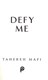 Defy Me P/B by Tahereh Mafi