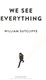 We see everything by William Sutcliffe