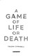 A Game Of Life Or Death P/B by Triona Campbell