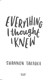 Everything I thought I knew by Shannon Takaoka
