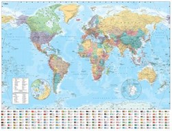 Collins World Wall Paper Map P/B by Collins Maps