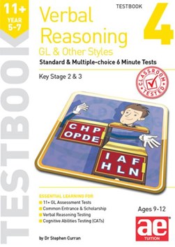 11+ Verbal Reasoning Year 5-7 GL & Other Styles Testbook 4 by Dr Stephen C Curran