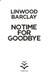 No time for goodbye by Linwood Barclay