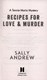Recipes for love & murder by Sally Andrew