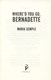 Whered You Go Bernadette P/B by Maria Semple